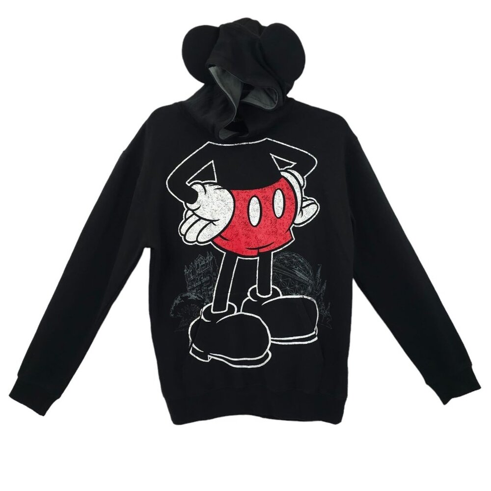 Disney Parks Mickey Mouse with Ears Hoodie Sweatshirt Adult S Walt Disney World